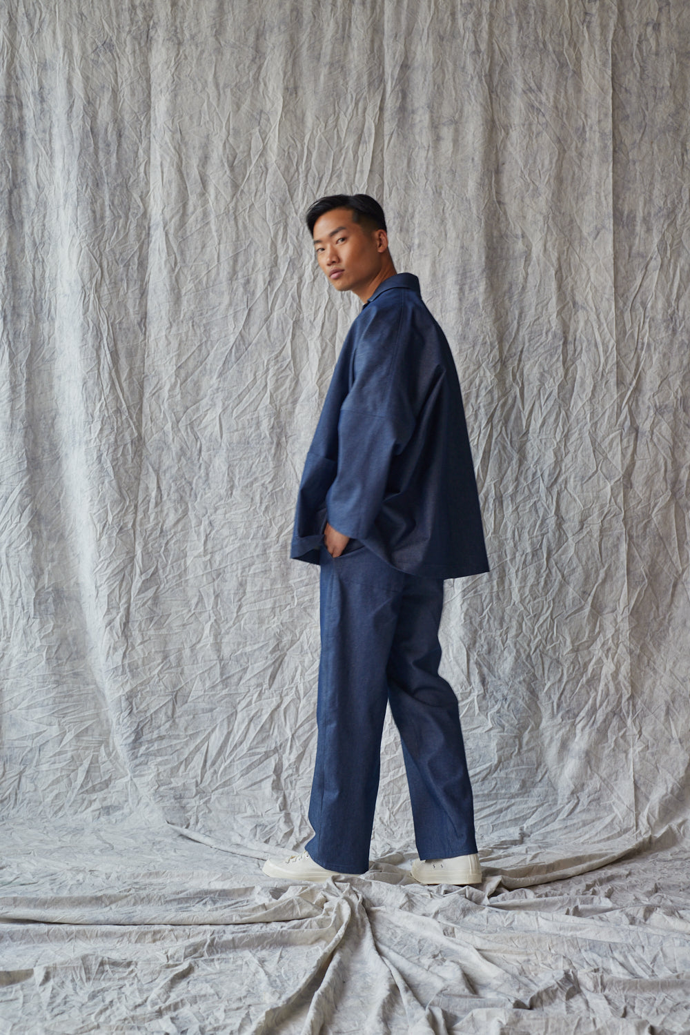 Oversized Shirt Jacket - Organic Denim