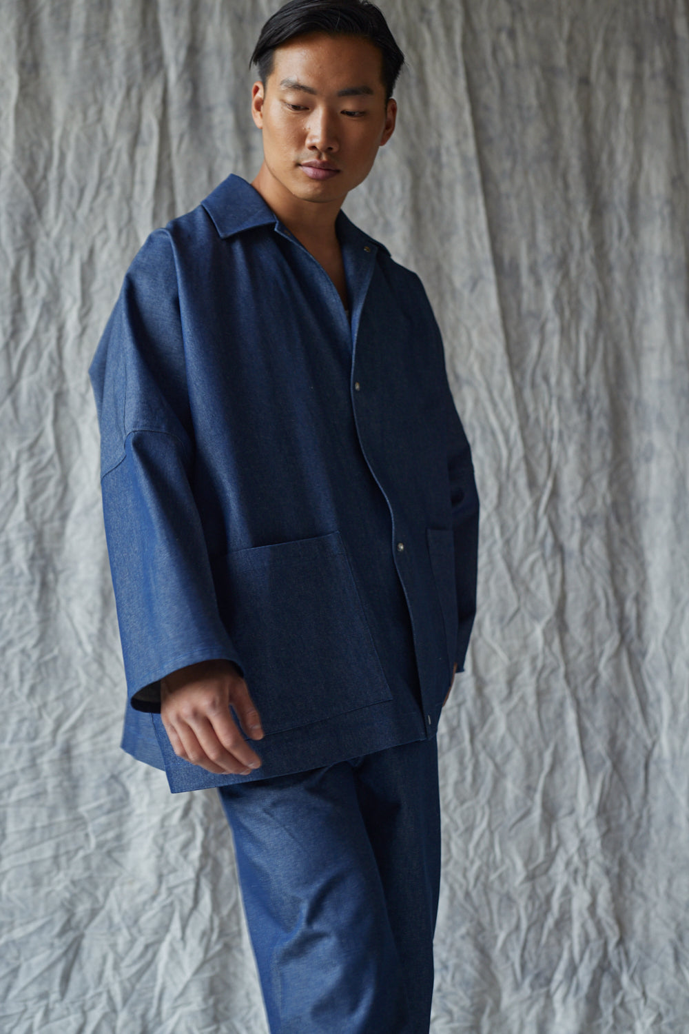 Oversized Shirt Jacket - Organic Denim