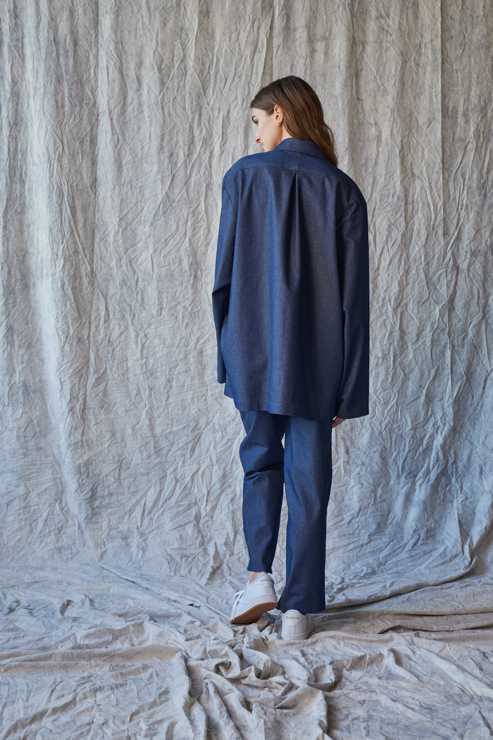 Unisex Snap Shirt - Organic Denim