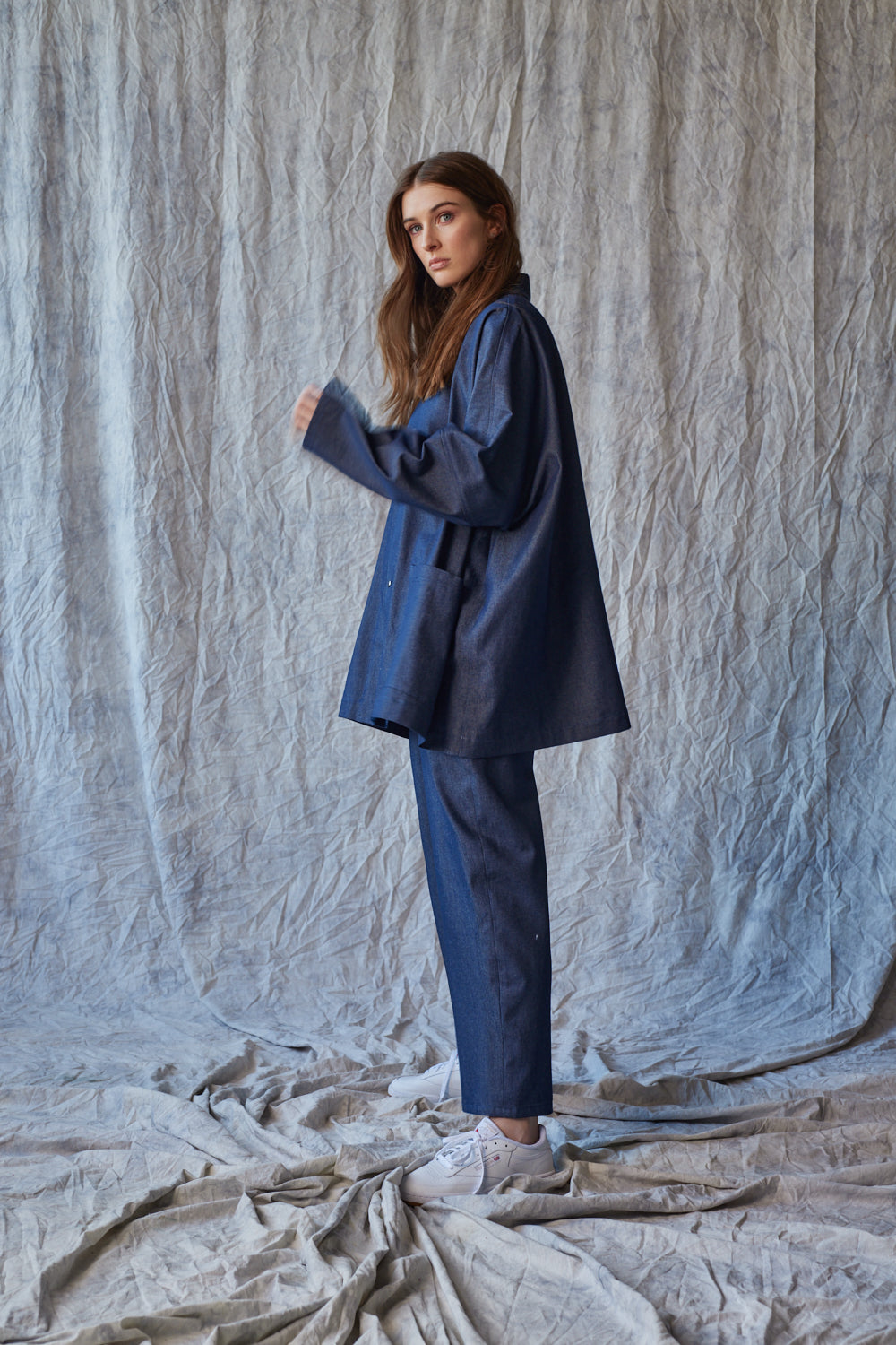 Oversized Shirt Jacket - Organic Denim