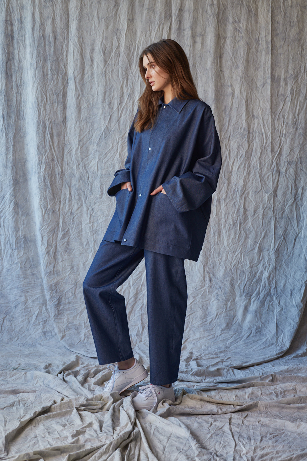 Oversized Shirt Jacket - Organic Denim