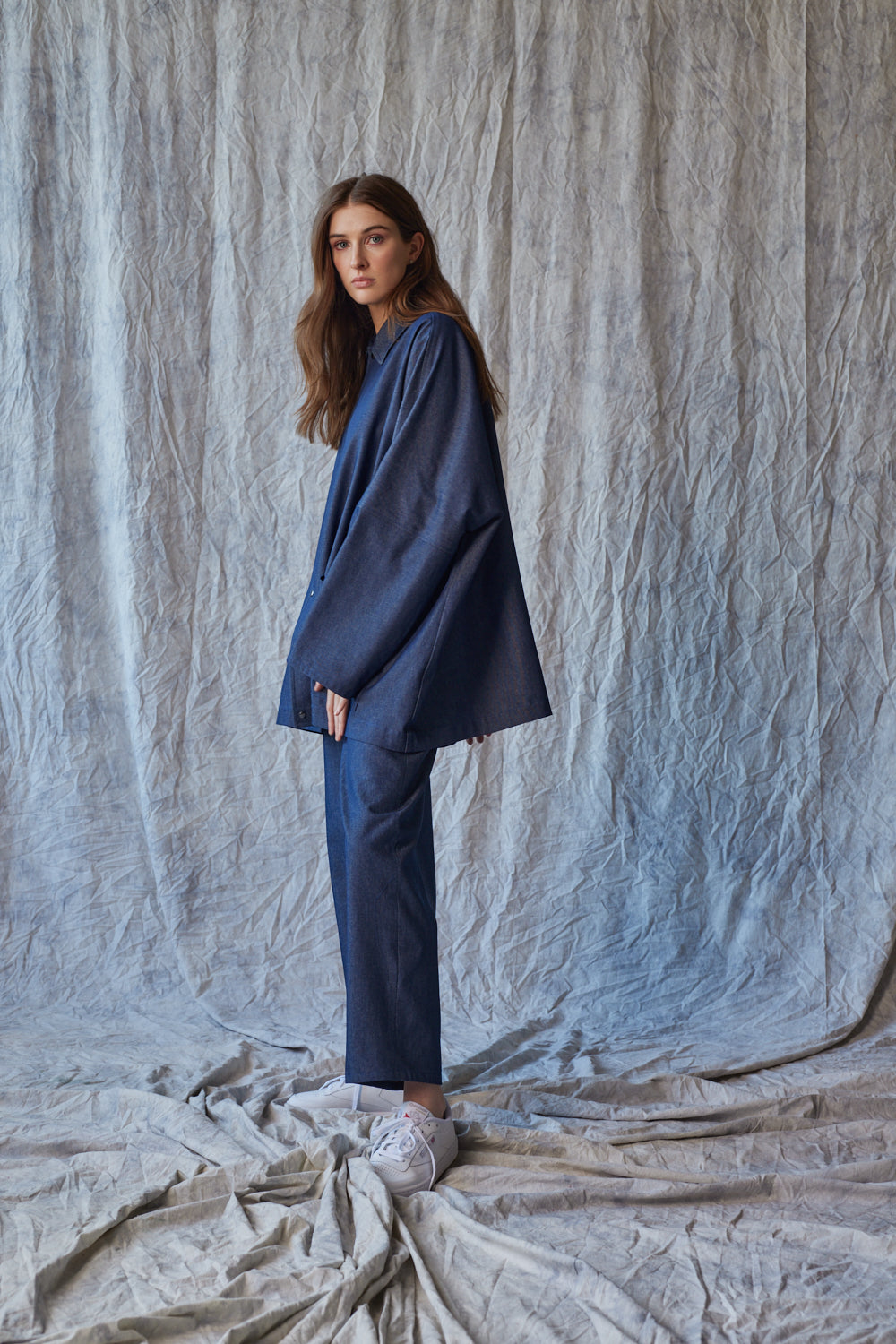 Oversized Shirt Jacket - Organic Denim