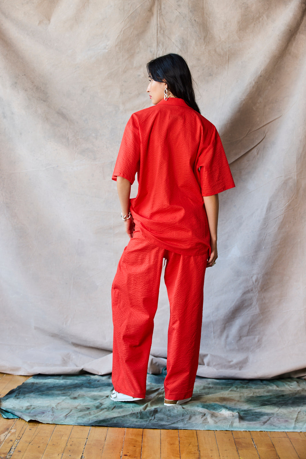 Drawstring Trousers - Tomato