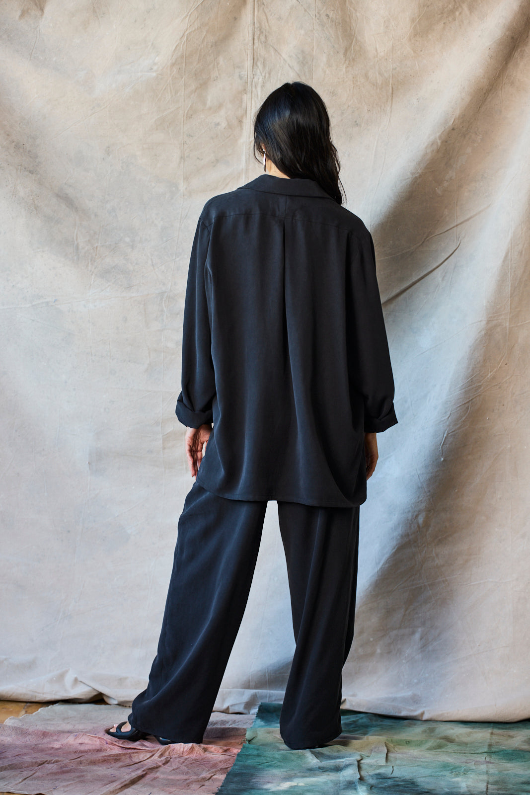 Unisex Snap Shirt - Muted Black