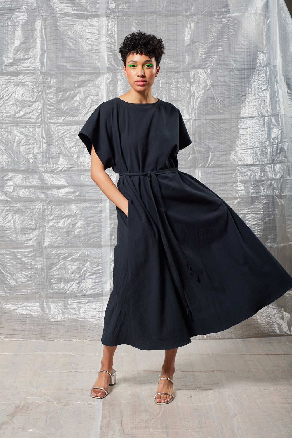 Black oversized tee dress online